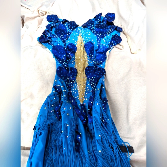 Dance costum blue dress - Picture 5 of 5